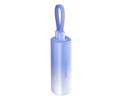 Powerbank Vention Powerbank 20W PD USB-C Lightning 5000 mAh niebieski gradient